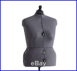 Adjustable Mannequin Dress Form Plus Size Torso Female Tailor Sewing Seamstress