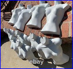 10 TEN Mannequin Female Torso White women shirt dress form hanger shop display