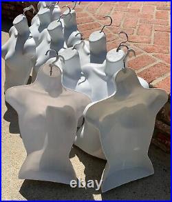 10 TEN Mannequin Female Torso White women shirt dress form hanger shop display