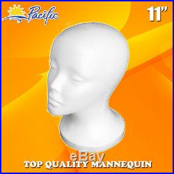 11' STYROFOAM FOAM MANNEQUIN MANIKIN head wig display hat glasses