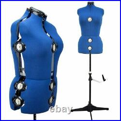 13 Dials Adjustable Dress Form Sewing Display Female Mannequin Torso Stand Large