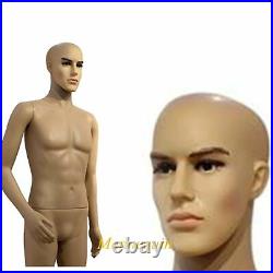 183cm Male Full Body Realistic Mannequin Display Head Form Realistic Looking