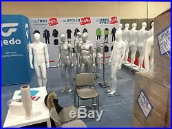 18 Full-body Male Mannequins in new condition