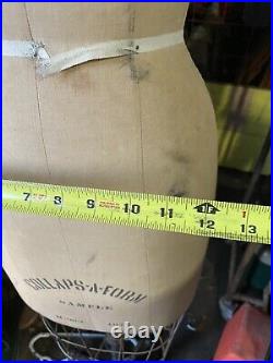 1909s Industrial Dress Form Collapsible Model Tailoring Union Made Canvas