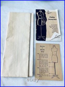 1950 1960s Old Vintage Rite Dress Form Full Scale Pattern Making Mannequin Sewin