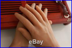 1 Pair Lifesize Men Hands Soft Silicone Hand Mannequin Male Model Glove Display