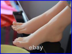 1pair 16 Year Old Girl Feet Silicone Simulation Foot Display Model EUR36 Zsell