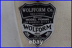 2007 Wolfform Co Half Scale Dress Form Size 10 For Garment Designers & Students