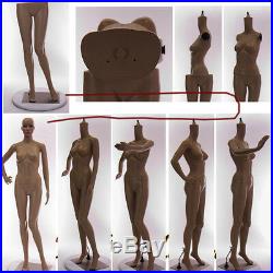 33/24/35 Female mannequin displays women long dress, manikin Maddy -CF2+2Wigs