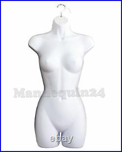 3 Pack Female Mannequin Torso Body Form 3 Stands 3 Hooks -women Hanging Display