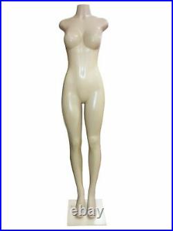 3 X LARGE BREASTED BRAZILIAN STYLE FEMALE MANNEQUIN, With METAL BASE, (SET OF 3)