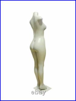 3 X LARGE BREASTED BRAZILIAN STYLE FEMALE MANNEQUIN, With METAL BASE, (SET OF 3)