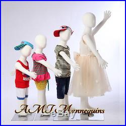 4 Child Mannequins for X'mas Christmas display, flexible pinnable, 4children-R3468