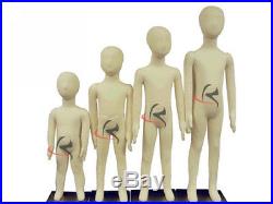 4 Children Bendable Pinnable Full Body Form Flexible 1357T #CH1357T