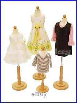 4 Units Child Mannequin Dress Form Display #JF-C06M 1T 2T 3/4T Group