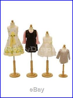 4 Units Child Mannequin Dress Form Display #JF-C06M 1T 2T 3/4T Group