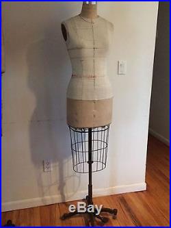 4 Vintage WOLF DRESS FORM Cage Collapsible MANNEQUINS # 8,10, 38 will separate