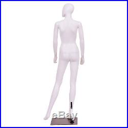 5.8 FT Female Mannequin Egghead Plastic Full Body Dress Form Display withBase New