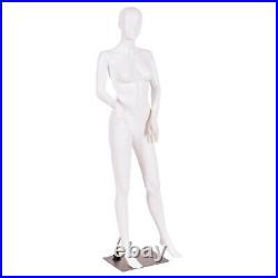 5.8 FT Female Mannequin Manikin with Metal Stand Plastic Full Body Mannequin
