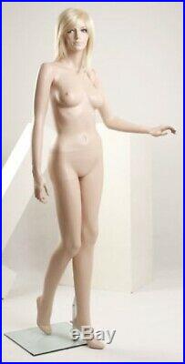 5' 9 Tall, Fiberglass Female Mannequin Realistic + Wig 332434 (EVA3)
