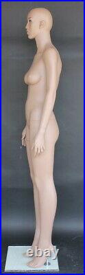 5 ft 10 in Afirican American Female Fullsize Mannequin Makeup Black Wig SFW-4BT