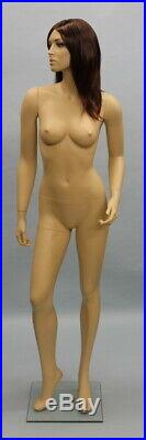 5 ft 10 in Female Fullsize Mannequin Skintone Face Make up Blonde Wig SFL-614FT