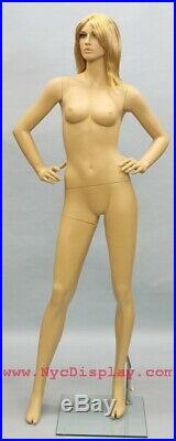 5 ft 10 in Female Fullsize Mannequin Skintone Face Make up Torso Form SFE-51FT