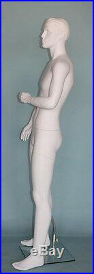 5 ft 10 in H Small Size MALE MANNEQUIN White Finish for WII uniform Museum RO5WT