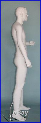5 ft 10 in H Small Size MALE MANNEQUIN White Finish for WII uniform Museum RO5WT