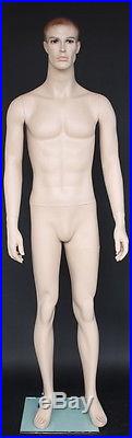 5 ft 11 in Small Size Male Mannequin, flesh tone with face make up NEW SFM72FT