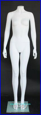 5 ft 4 in Female Headless Mannequin Matte White New Style STW002WT-New