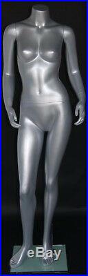 5 ft 4 in H Female Headless Mannequin Silver color New Style Mannequin STW006ST