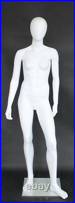 5 ft 4 in H Small size Adult Full Size Female Mannequin Abstract Head CF17E-WT