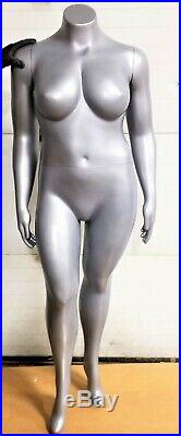 5 ft 6 in Headless Female Plus-Size Mannequin Magnetic Arms NEW In Sealed Boxes