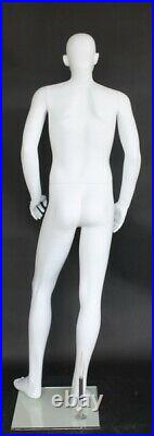 5 ft 7 in H Small Size Male Adult Full Size Mannequin Teenage Boy White CB19WT