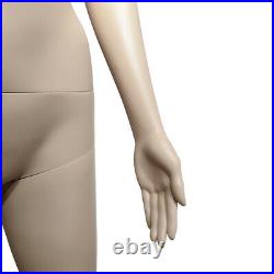 69 Female Mannequin Full Body PP Realistic Display Head Turns Dress Form + Base