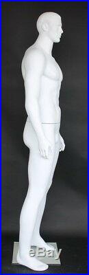 6'4H Muscalur Male Mannequin torso Body Form white colored M705WT NEW