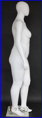 6 ft 1 in PLUS SIZE Female Mannequin Abstract Head Matte White New Style PLUS-11