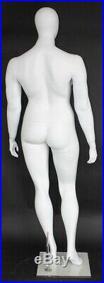 6 ft 1 in PLUS SIZE Female Mannequin Abstract Head Matte White New Style PLUS-22