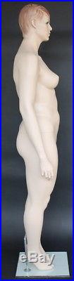 6 ft 1 in PLUS SIZE Female Mannequin Skintone Finish Face Make up PLUS6-FT