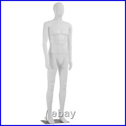 73 Full Body Realistic Male Mannequin Display Head Turns Dress Form Base White