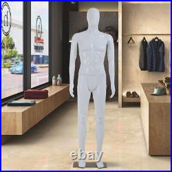 73 Full Body Realistic Male Mannequin Display Head Turns Dress Form With Base