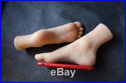 8 years Little girl small foot model realistic mannequin display silicone xb925