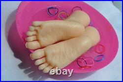 A Pair 15CM Simulation Silicone Foot Model Acupuncture Massage Shoes Show New