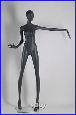 Abstract Female Mannequin, Matte Grey, Angel Style, Made of Fiberglass (ados1)