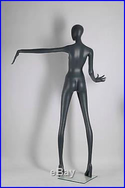 Abstract Female Mannequin, Matte Grey, Angel Style, Made of Fiberglass (ados1)