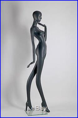 Abstract Female Mannequin, Matte Grey, Angel Style, Made of Fiberglass (ados3)