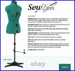 Adjustable Dress Form For Sewing Full Figure Female Mannequin Torso Base Medium
