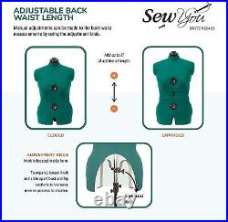 Adjustable Dress Form For Torso Sewing Full Figure Female Mannequin Base Medium