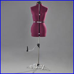 Adjustable Dress Form Mannequin Dressmaker Manikin Torso Heavy Duty Gown Rack